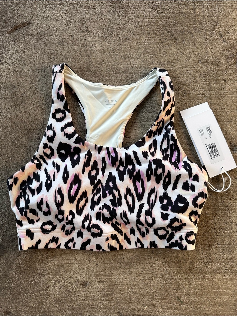 Johnny Was Calme Leopard Print Endurance Sports Bra